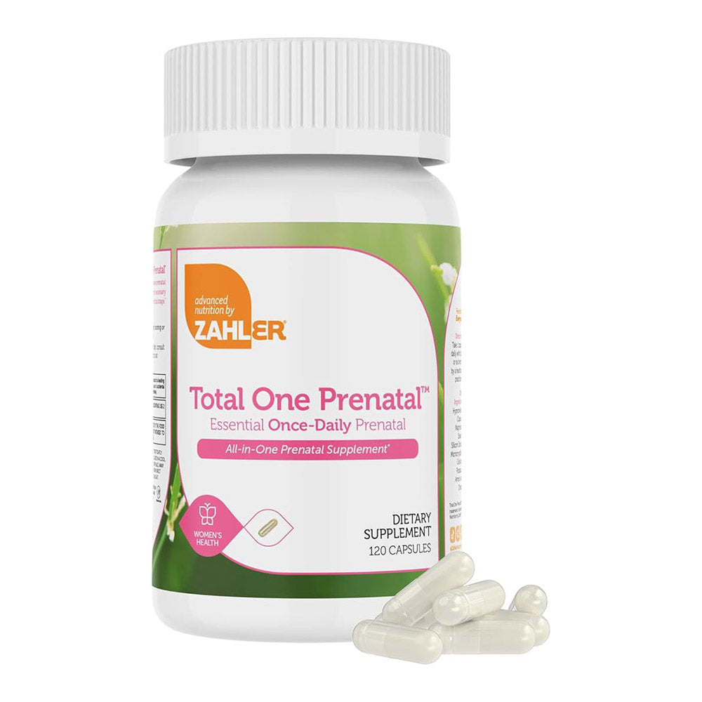 Zahler Total One Prenatal, Essential Once-Daily Prenatal, 120 Capsules