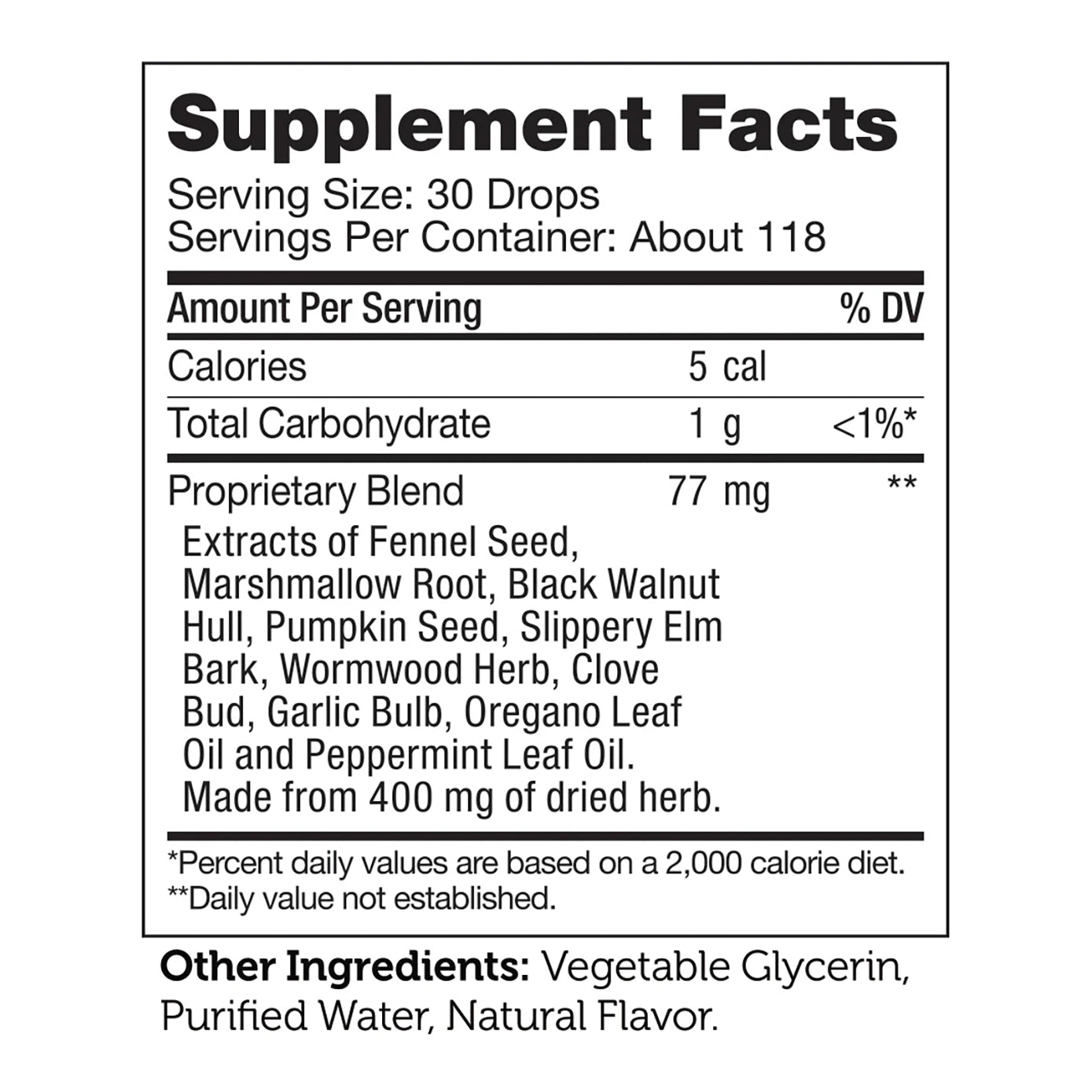 Zahler - ParaGuard Liquid Drops - Gut Health Supplement Natural Support for Humans - Certified Kosher (4 Oz) (4 oz., Drop)