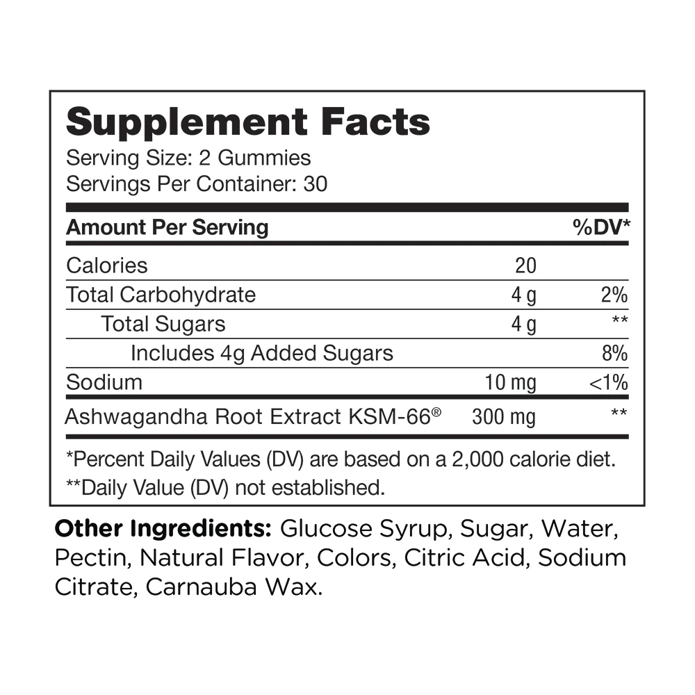 Zahler Chapter Six, Ashwagandha Gummies, Cherry, 60 Gummies (150 mg per Gummy)