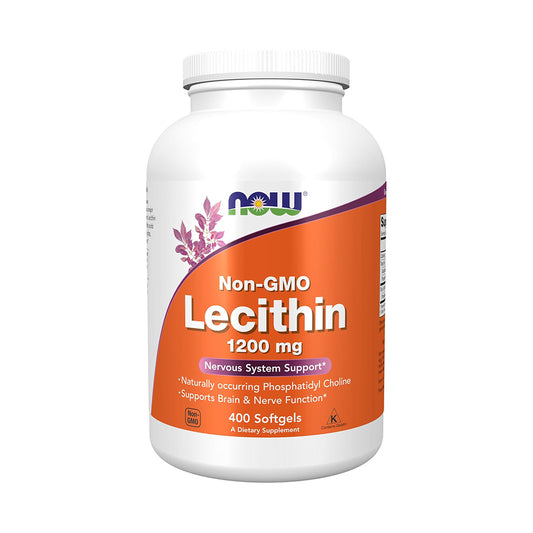 NOW Foods Supplements, Lecithin 1200 mg with naturally occurring Phosphatidyl Choline, 400 Softgels