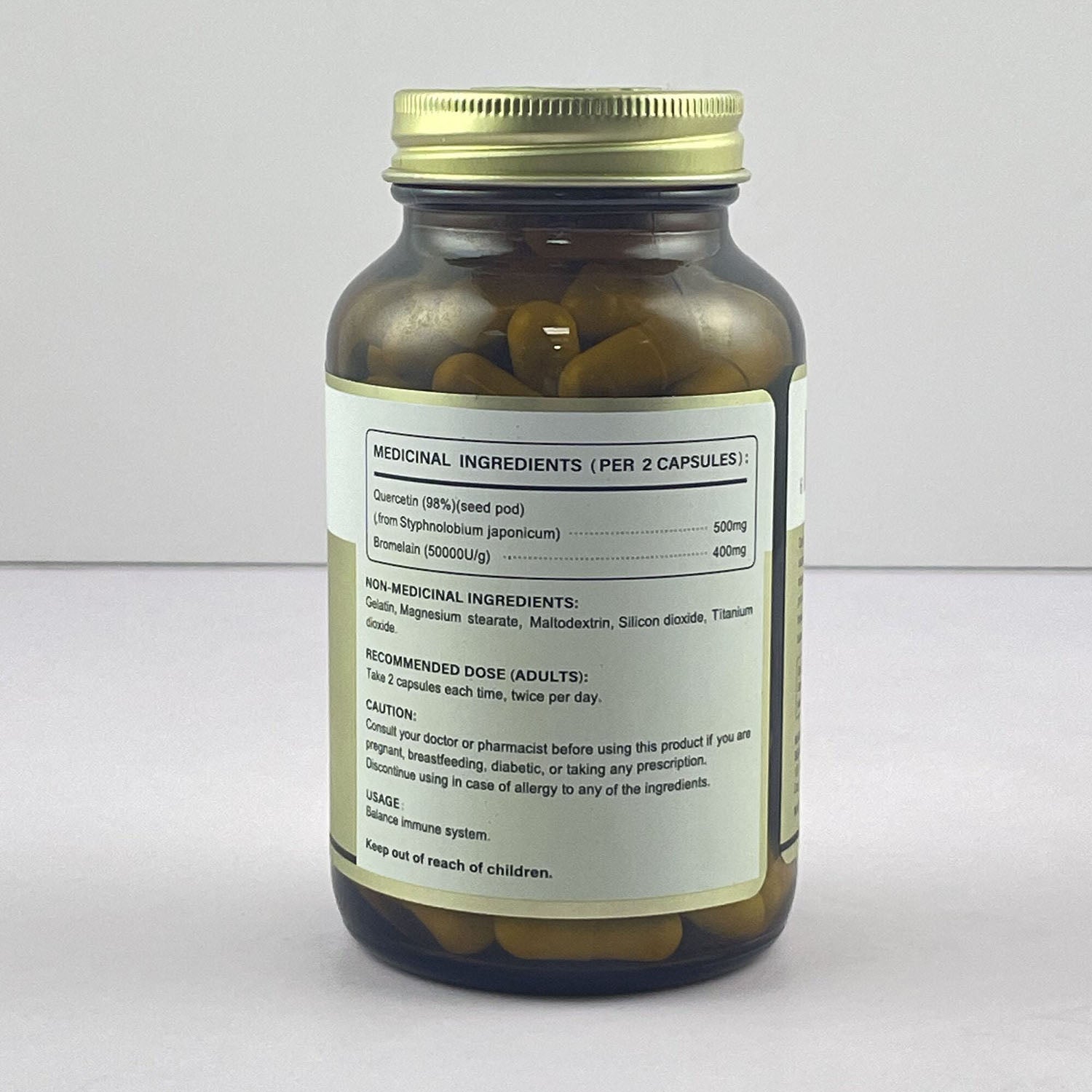 Quercetin 500mg 120 Capsules Supplementing lung nutrition