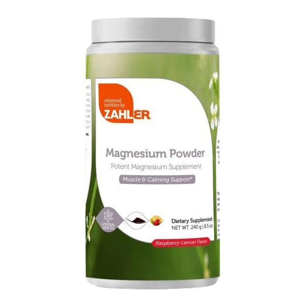 Zahlers Magnesium Citrate Powder - Raspberry Lemon Flavor - 8.5 oz