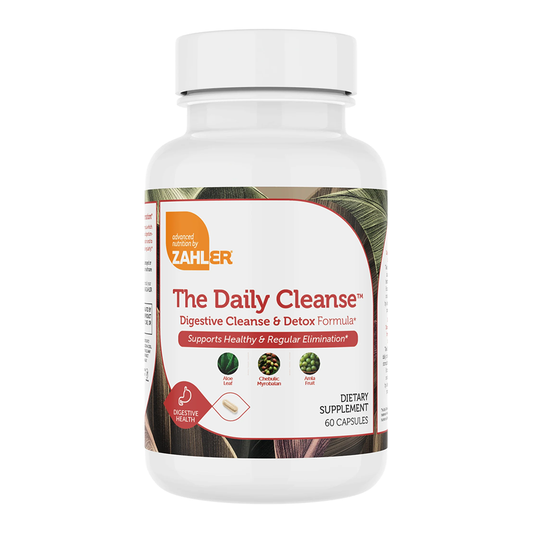 Zahler Daily Cleanse, Digestive Cleanse & Detox Formula, Supports Healthy and Regular Elimination, 60 Capsules