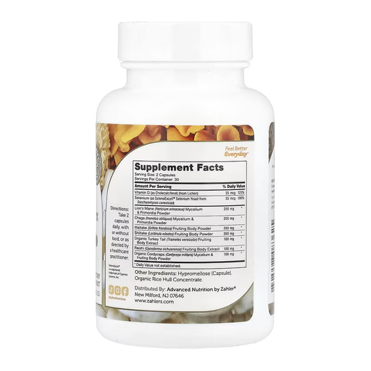 Zahler, Mushroom Complex, 60 Capsules