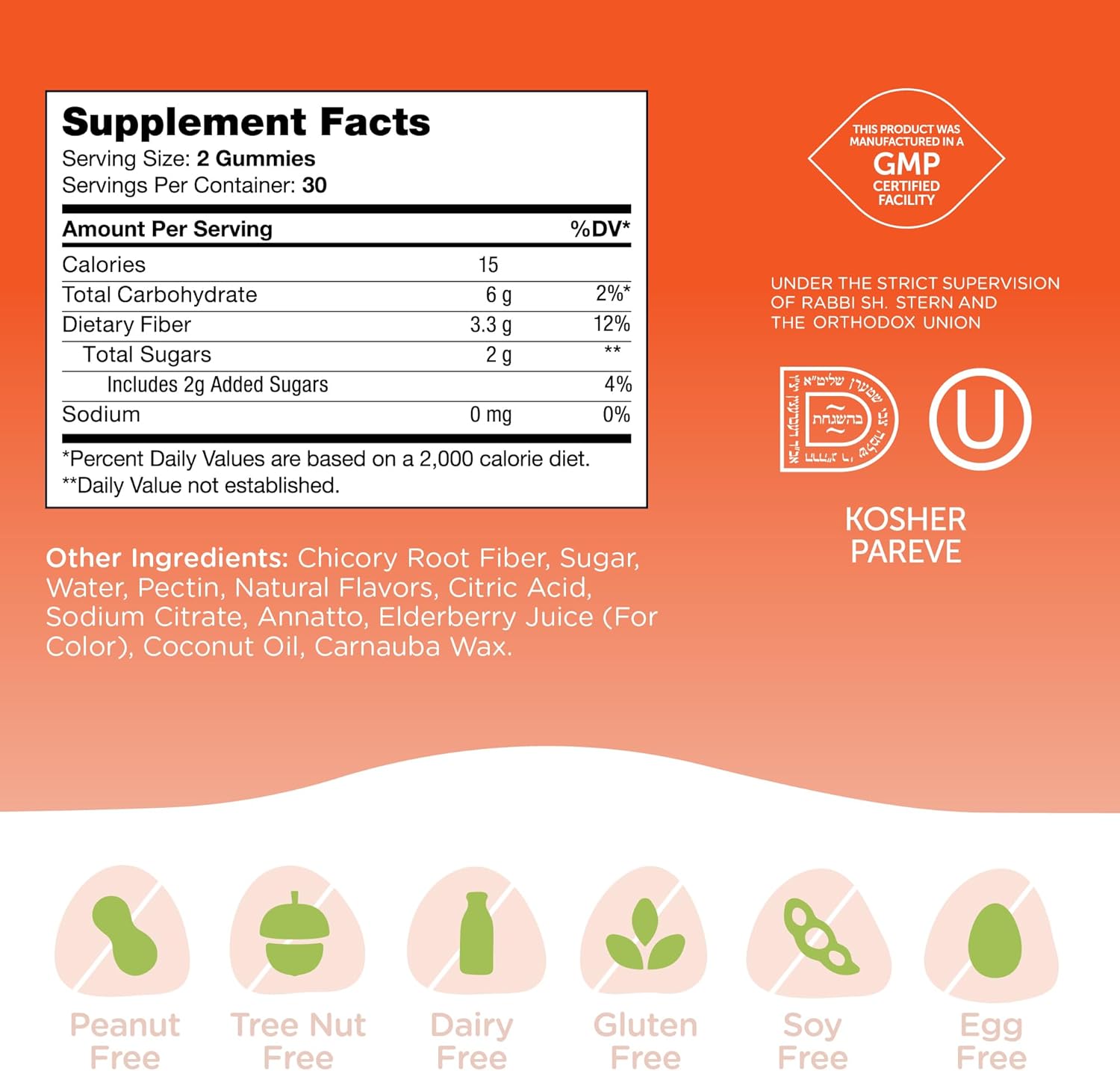 Zahler - Fiber Gummies for Adults & Kids (60 Count) for Digestion Support, Healthy Regularity & Overall Health