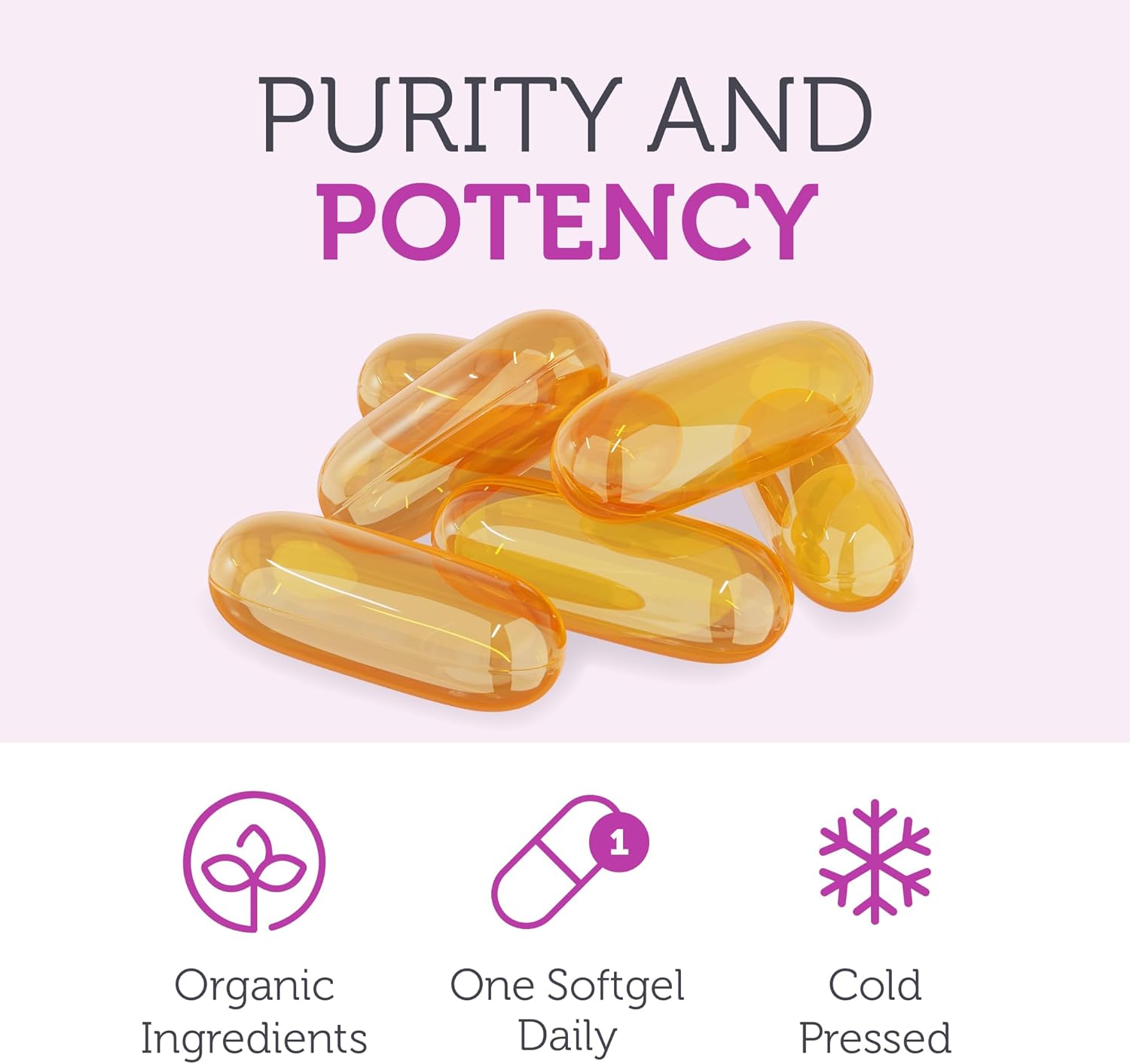 Zahler Organic Flaxseed Oil - 1000mg Softgels - Organic Omega 3 ALA Supplement -(90 Count)