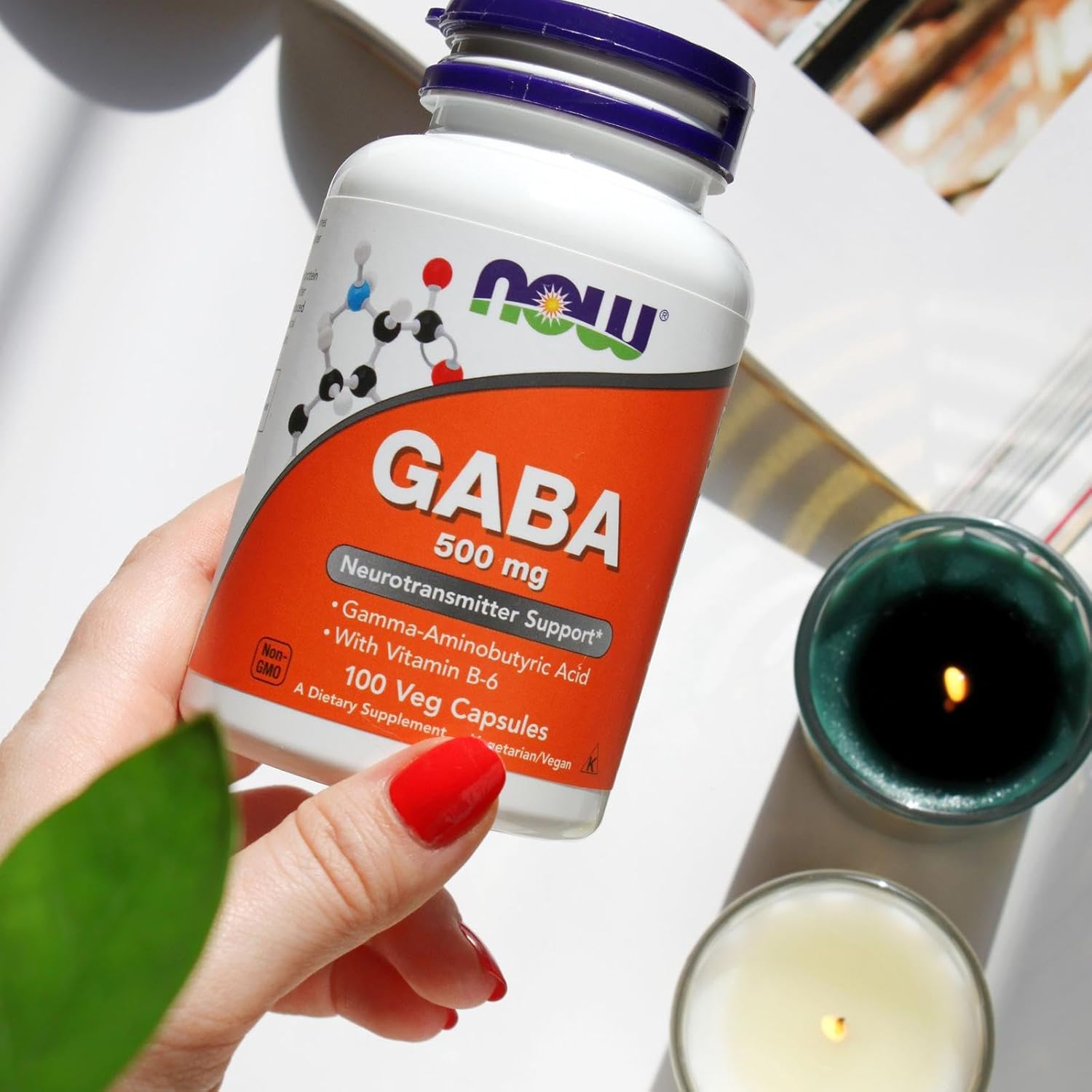 NOW GABA 500 mg,200 Veg Capsules
