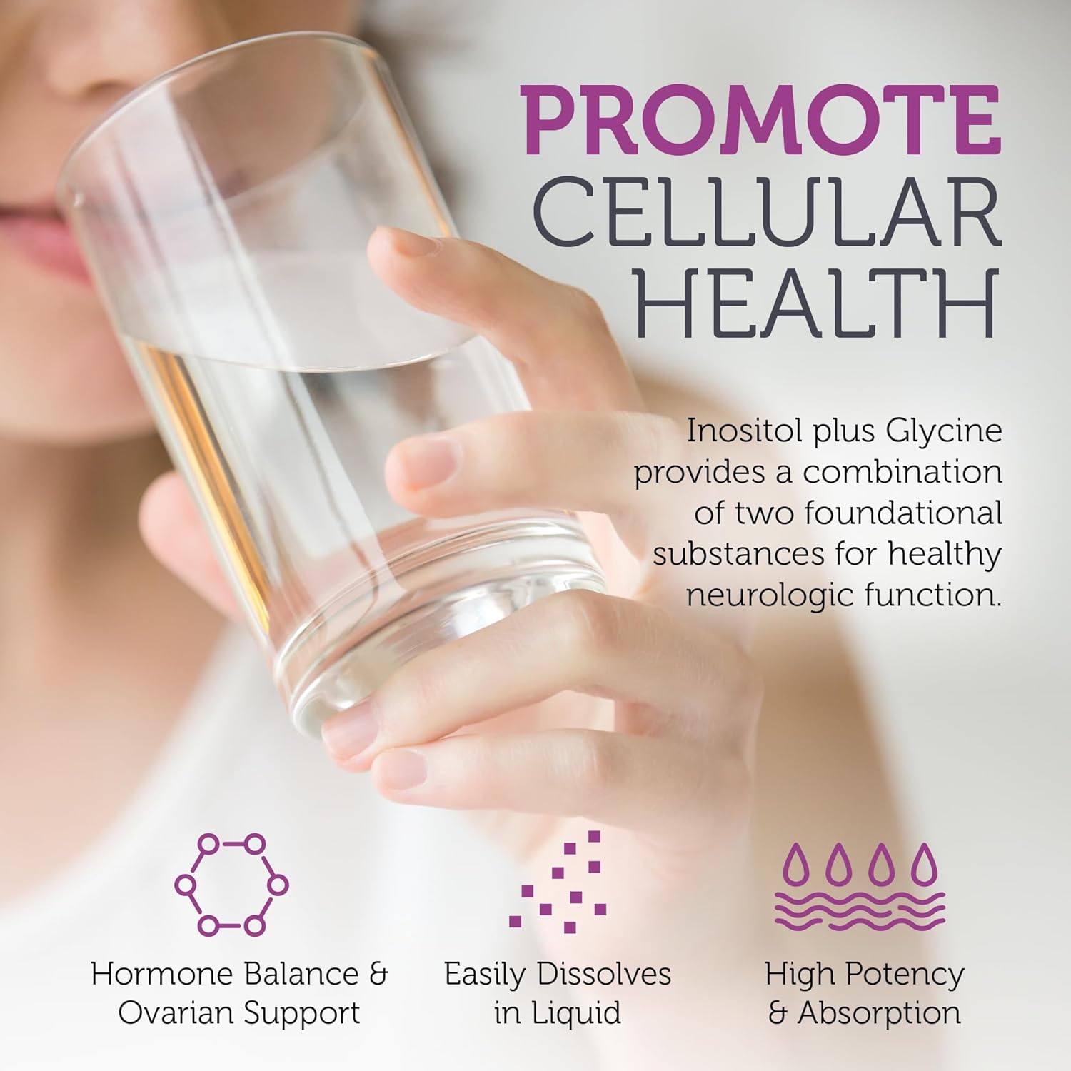 Zahler Inositol & Glycine Supplement Powder - Mood & Nervous System Support Supplements for Women - Hormone Balance & Healthy Ovarian Function -11.5 Oz