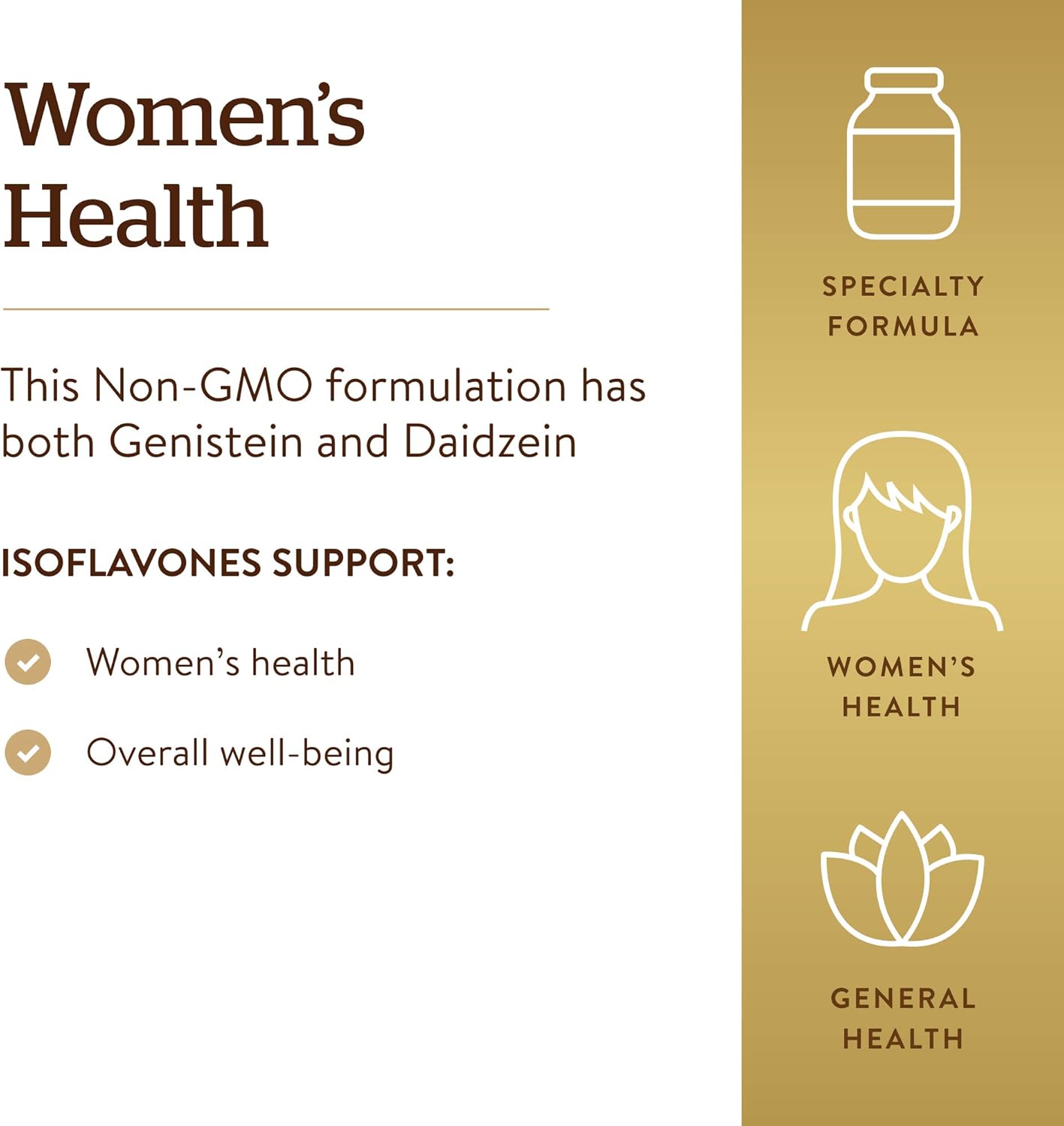 Solgar – Non-GMO Super Concentrated Isoflavones, 120 Tablets
