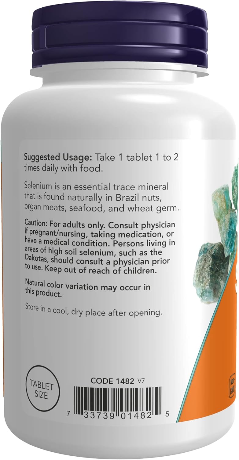 NOW Foods Supplements, Selenium (L-Selenomethionine) 100 mcg, Essential Mineral*, 250 Tablets