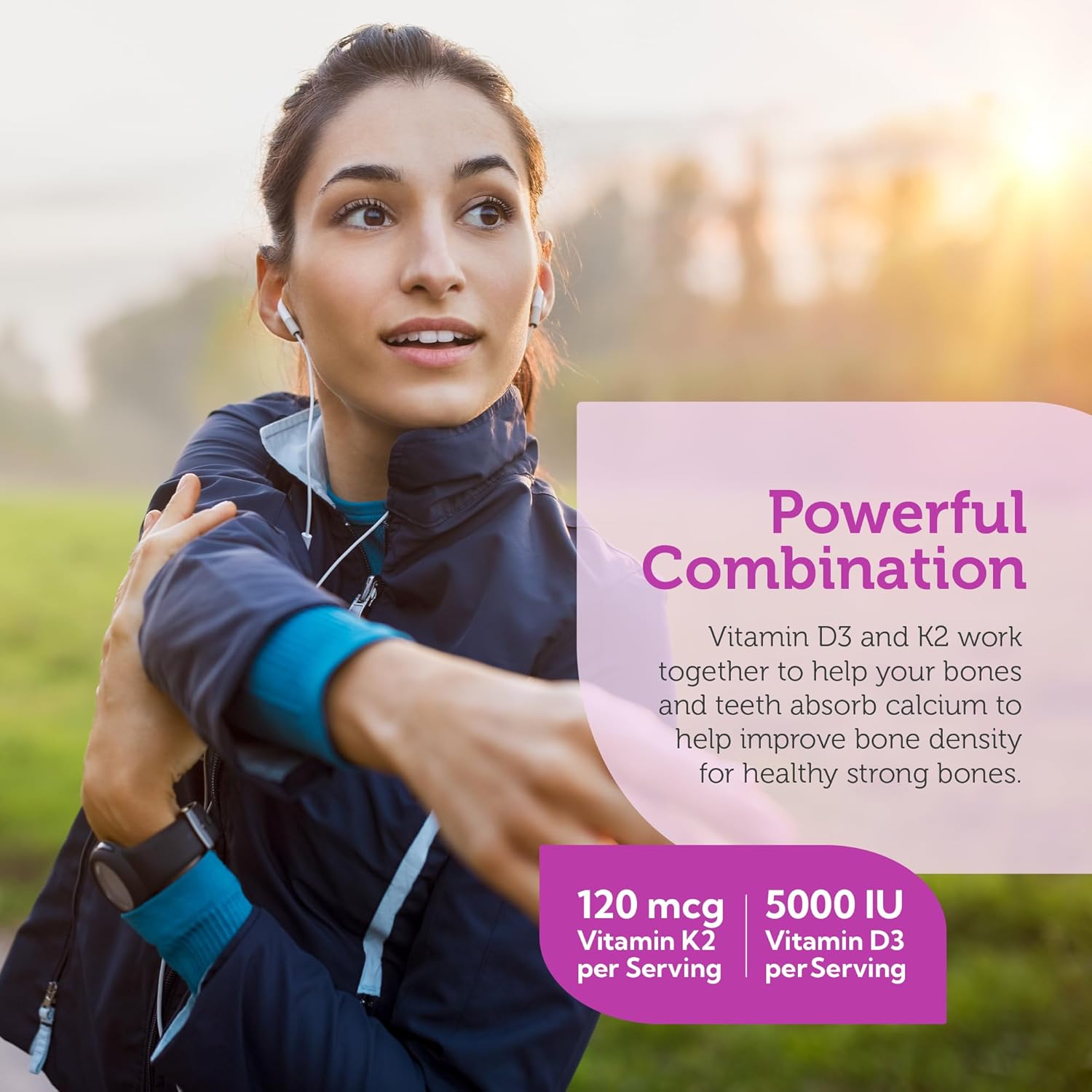 Zahler - Vitamin D3 & K2 Chewable Supplement (90 Count) for Calcium Absorption, Bone Density & Immune Support