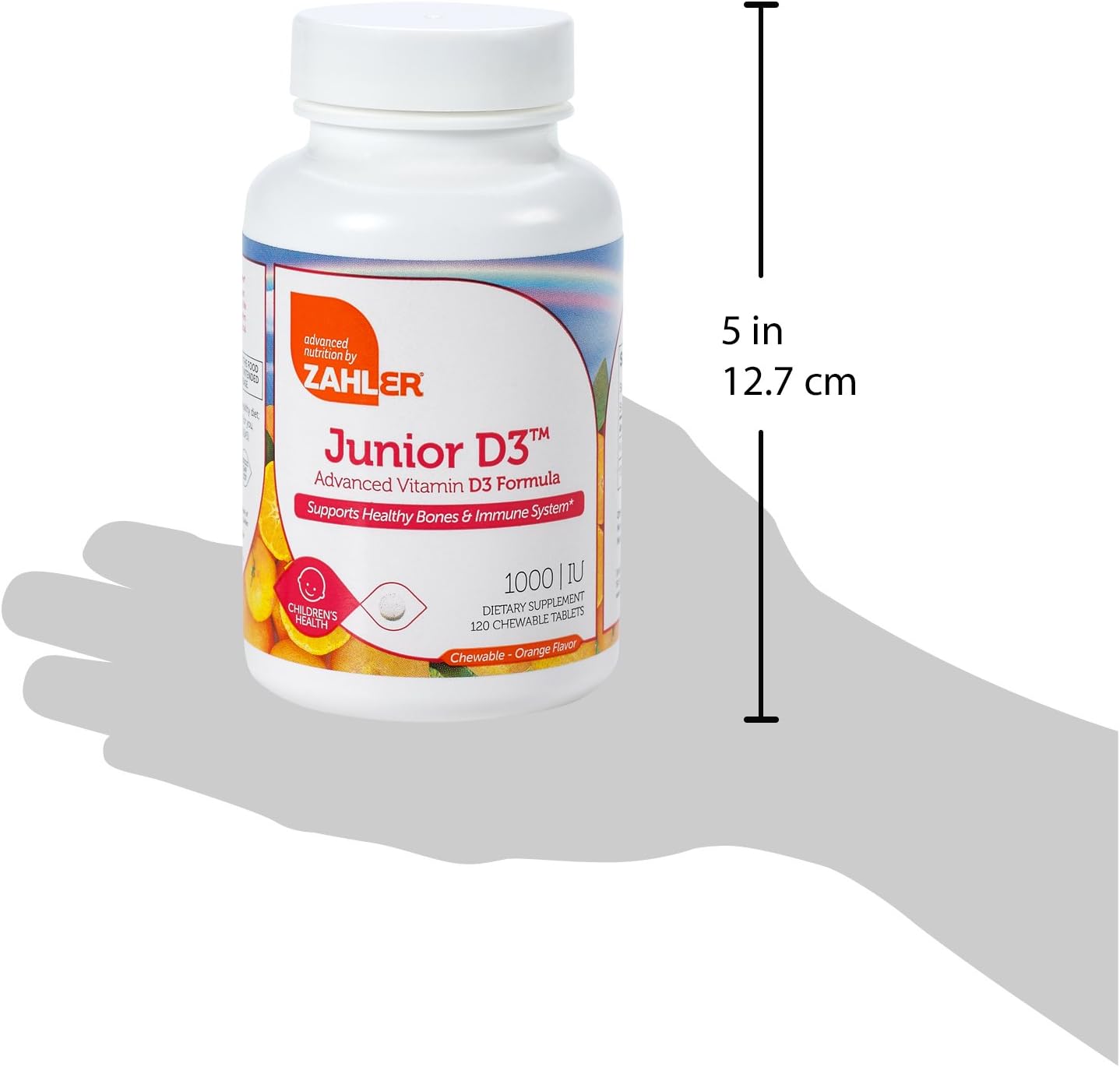 Zahler Junior D3 Chewable 1000IU, Kids Vitamin D, 240 Chewable Tablets