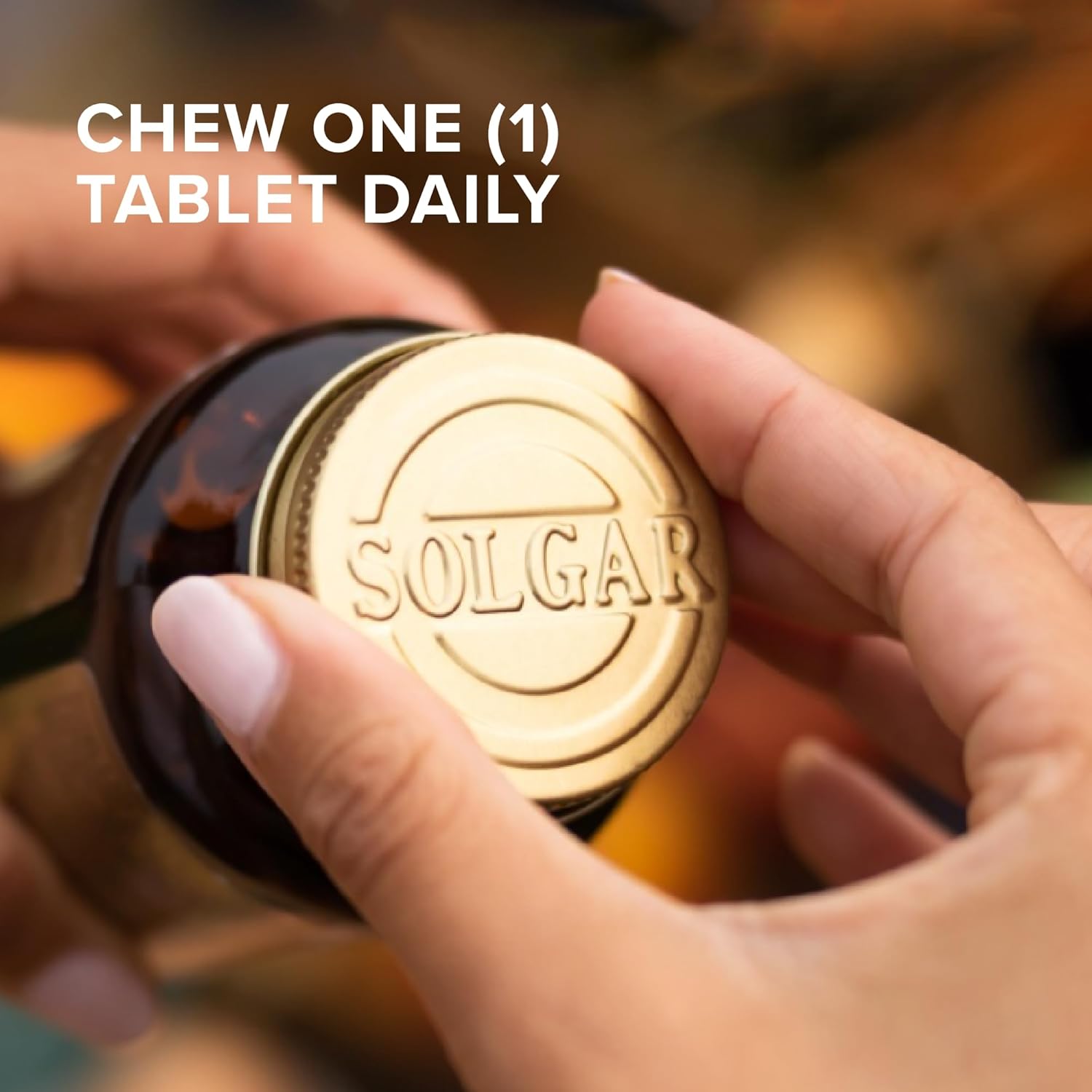 SOLGAR Chewable Vitamin C 500 mg, Orange Flavor - 90 Tablets - Antioxidant & Immune Support