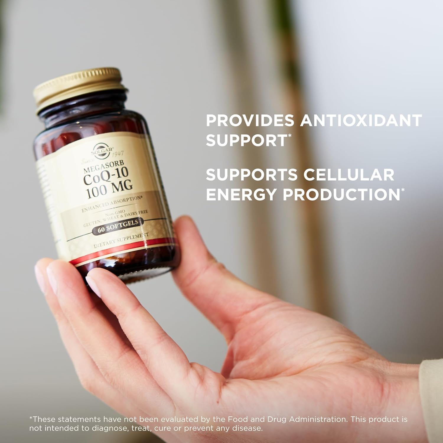 SOLGAR Megasorb CoQ-10 100 mg - 60 Softgels - Enhanced Absorption - 60 Servings