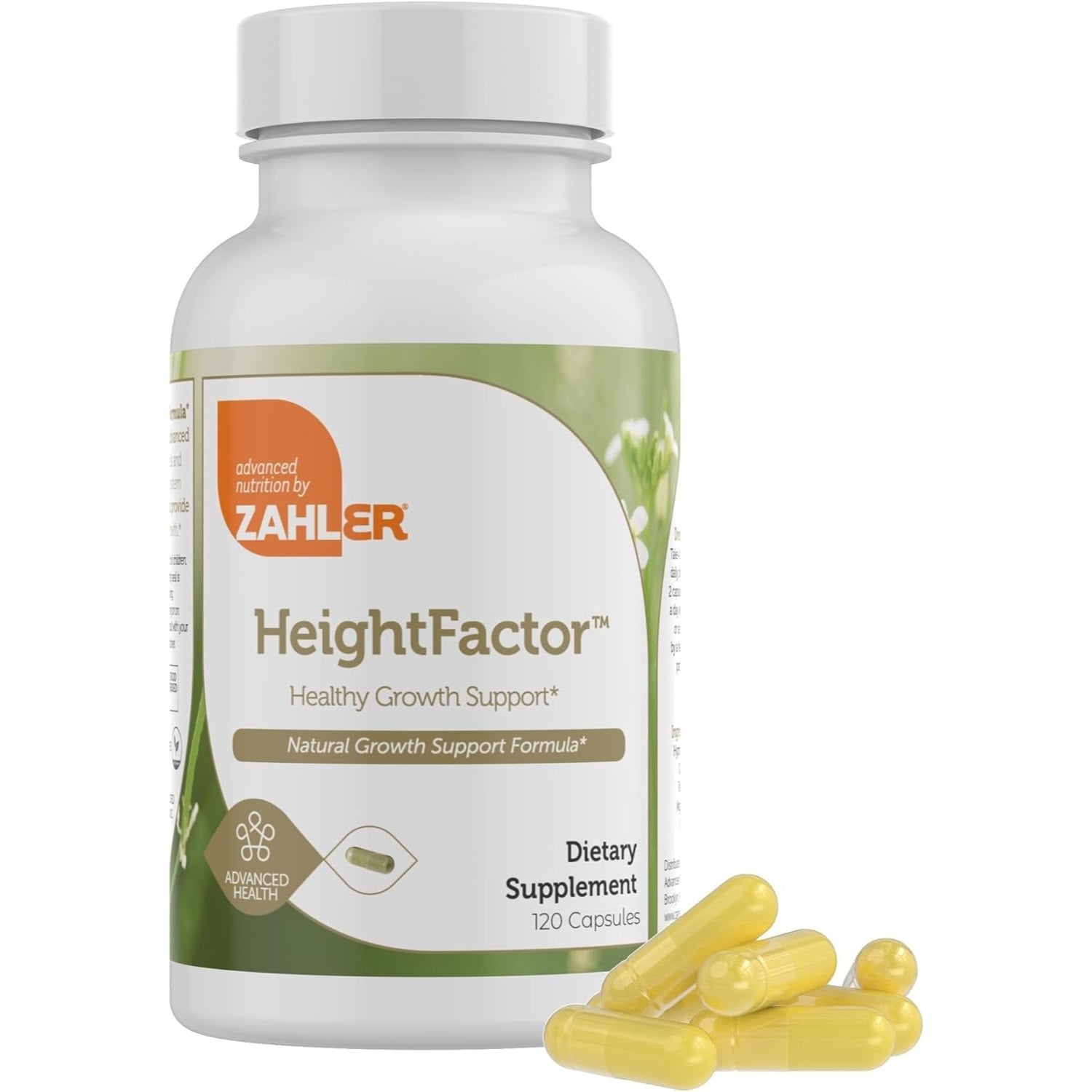 Zahler - Height Factor Healthy Growth Support Vitamin & Mineral Capsules (120 Count) - Kosher Height & Growth Supplement for Kids, Teens & Young Adults - Grow Taller Growth Hormone Support Nutrients