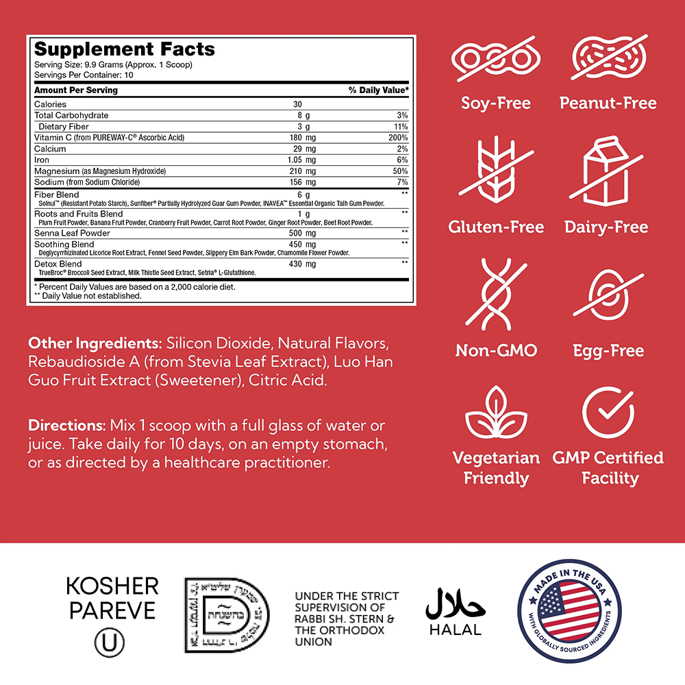 Zahler Colon Cleanse 10-Day Detox Cleanse - Cucumber Mint Flavor - Herbal Digestive Wellness - 3.5 oz Jar