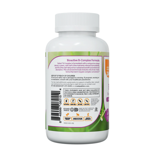 Zahler B-Complex Vitamins for Women & Men - Vitamin B Complex  Advanced 2-Stage Delivery System (60 Tablets)