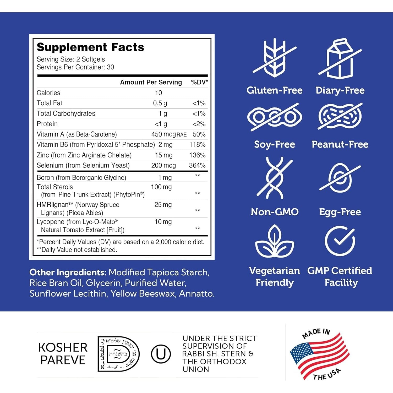 Zahler, ProstAid+™, Prostate Support Formula, 60 Capsules