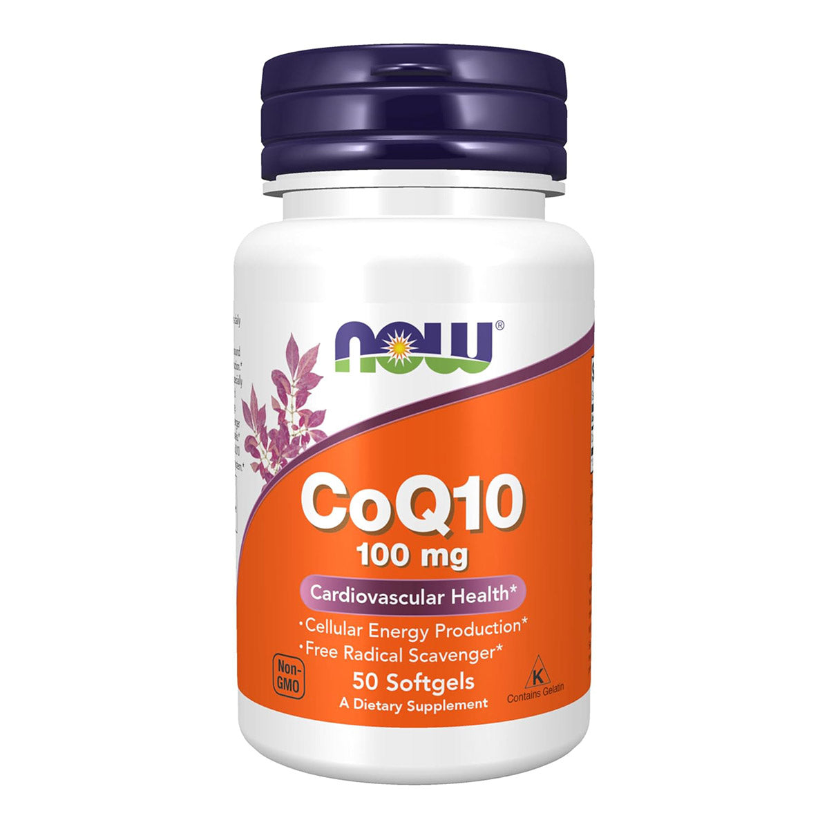 NOW Supplements, CoQ10 (Coenzyme Q10) 100 mg, Pharmaceutical Grade, Cardiovascular Health*, 50 Softgels