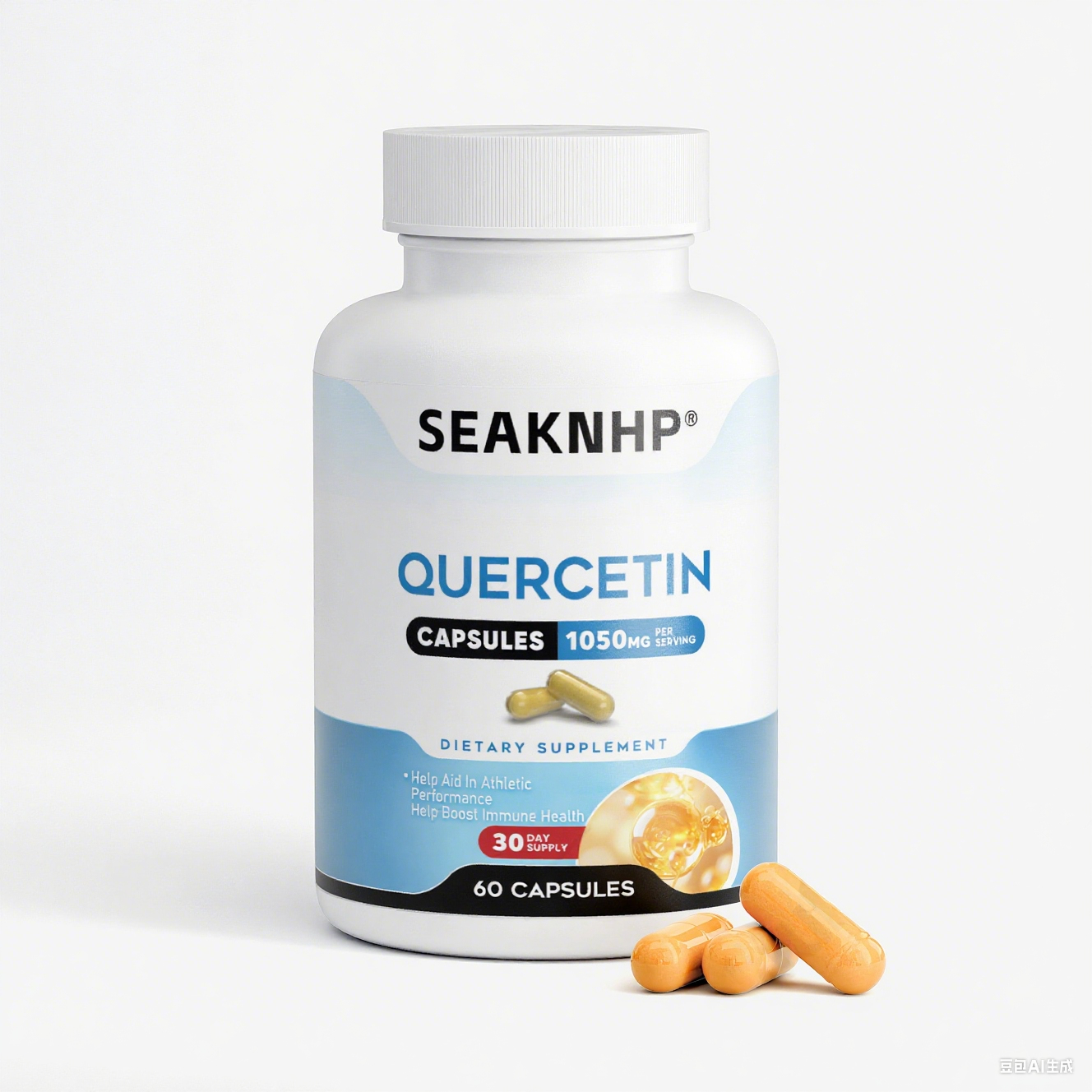 Seaknhp Suplements Quercetin 800mg with Bromelain 200mg , Help Boost Immune Health