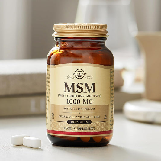 Solgar MSM 1000 mg - 120 Tablets - Supports Joints & Connective Tissue