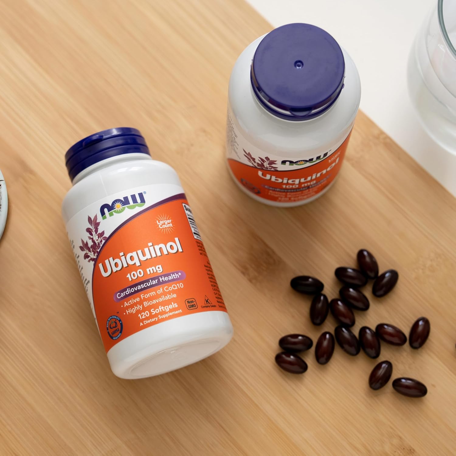NOW Foods Supplements, Ubiquinol 100 mg, High Bioavailability (the Active Form of CoQ10), 60 Softgels