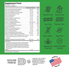 Zahler - One Daily Vegan Multivitamins for Women & Men (60 Count) Kosher Essential Vitamins & Minerals with Whole Food Spectra Blend