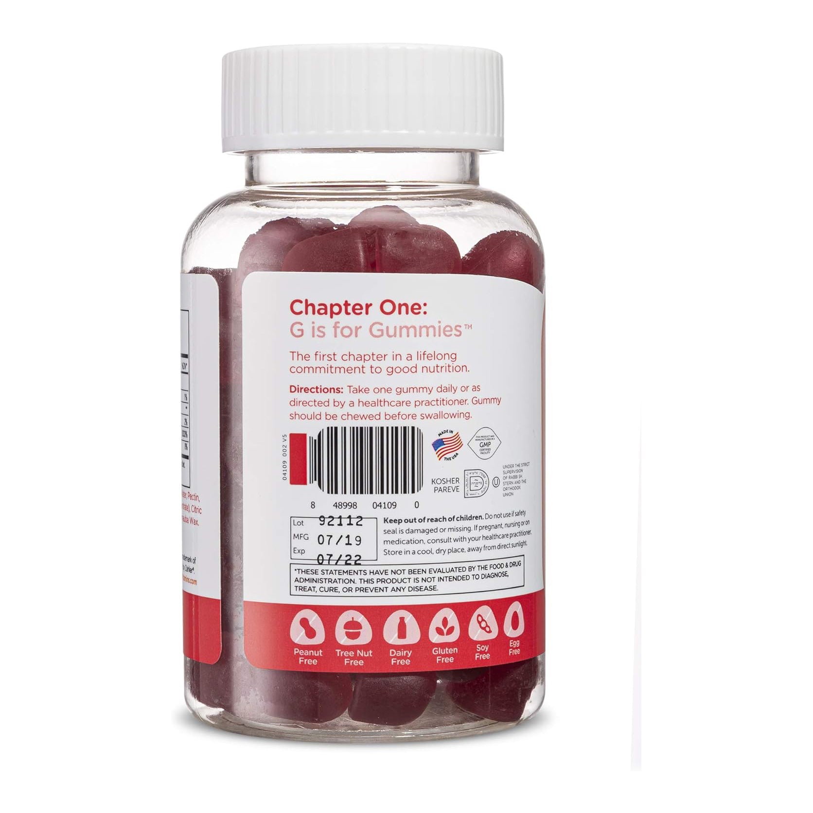 Zahler Chapter One Biotin Gummies, Hair Skin and Nails Fortifying Biotin, 60 Flavored Gummies