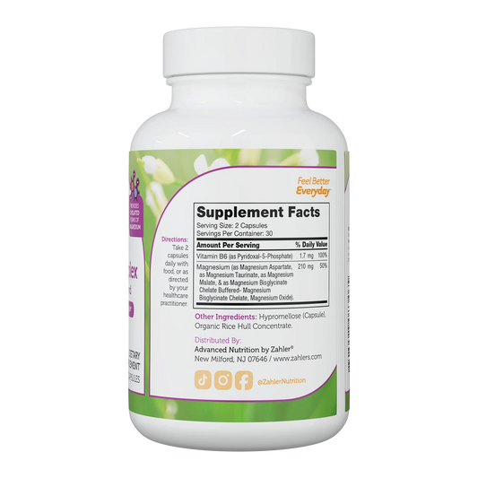 Zahler, Magnesium Complex,  Bone Nerve Heart & Muscle Health (60 Capsules)