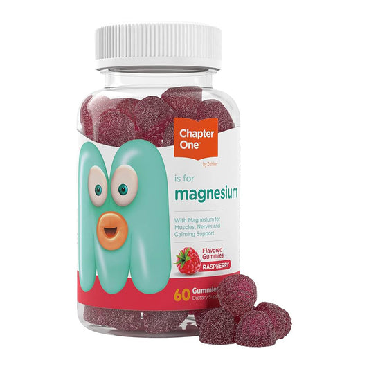 Zahler Chapter One Magnesium Gummies, Great Tasting Magnesium for Kids, Calm Kids Magnesium, Magnesium Gummies for Women and Men, Certified Kosher, (60 Flavored Gummies)