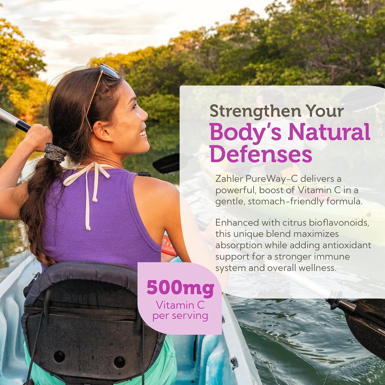 Zahler Vitamin C 500mg with Bioflavonoids - Gentle on Stomach - Immune Support - Gluten Free Non-GMO Supplement for Adults (120 Count)