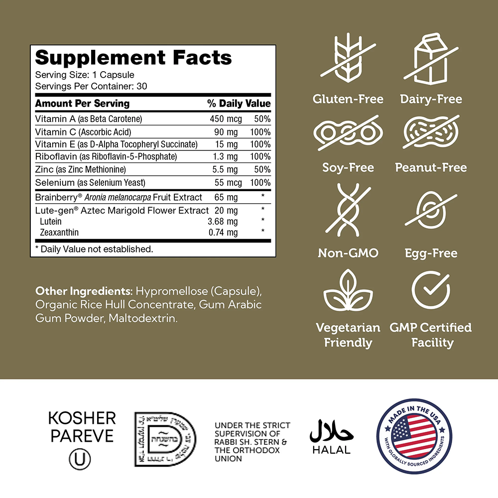 Zahler AccuVision, Advanced Eye Health Formula, 30 Capsules