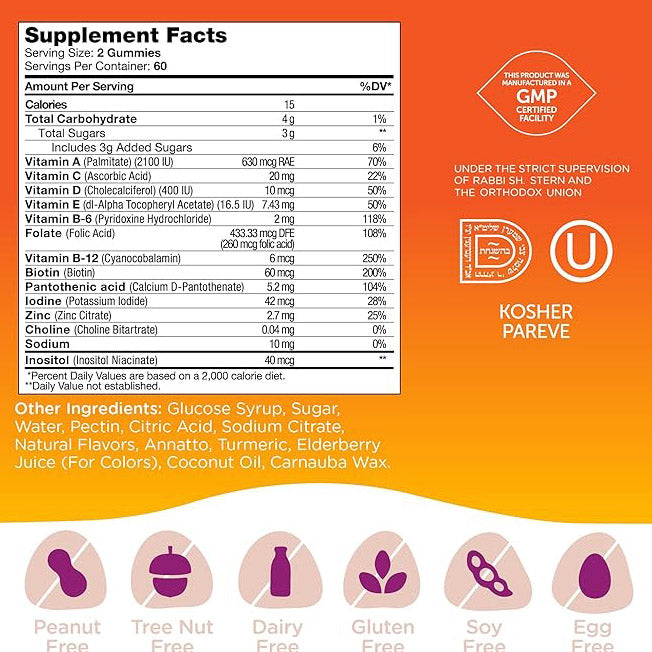 Zahler - Chapter One Kids Multivitamin Gummy with 13 Vitamins & Nutrients (120 Flavored Gummies)