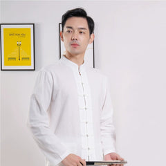 Zen Jushi Clothing – Cotton Linen Tai Chi & Yoga Outfit, Unisex Dharma / Tea Ceremony Suit