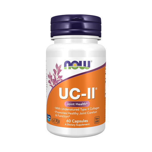 NOW Foods Supplements, UC-II Type II Collagen with Undenatured Type II Collagen, 60 Veg Capsules