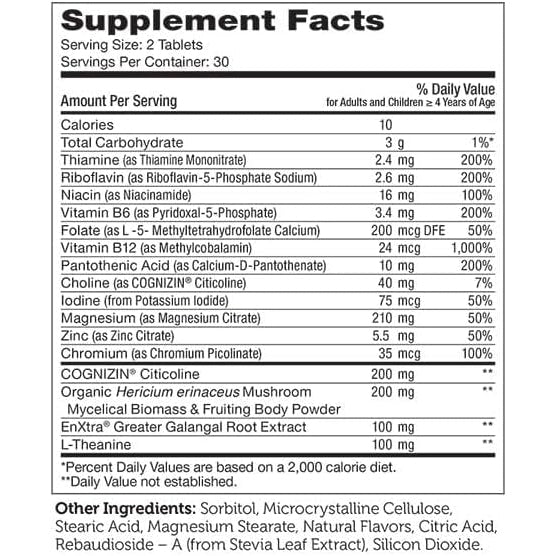 Zahler KidsActive, Kids Chewable Concentration Formula, 180 Fruit Punch Flavored Tablets