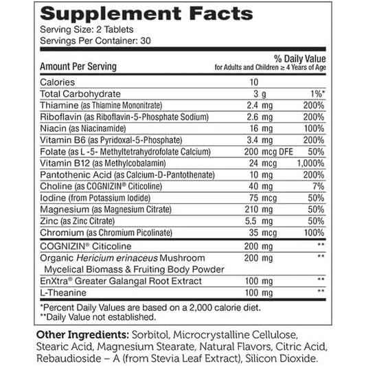 Zahler KidsActive, Kids Chewable Concentration Formula, 180 Fruit Punch Flavored Tablets