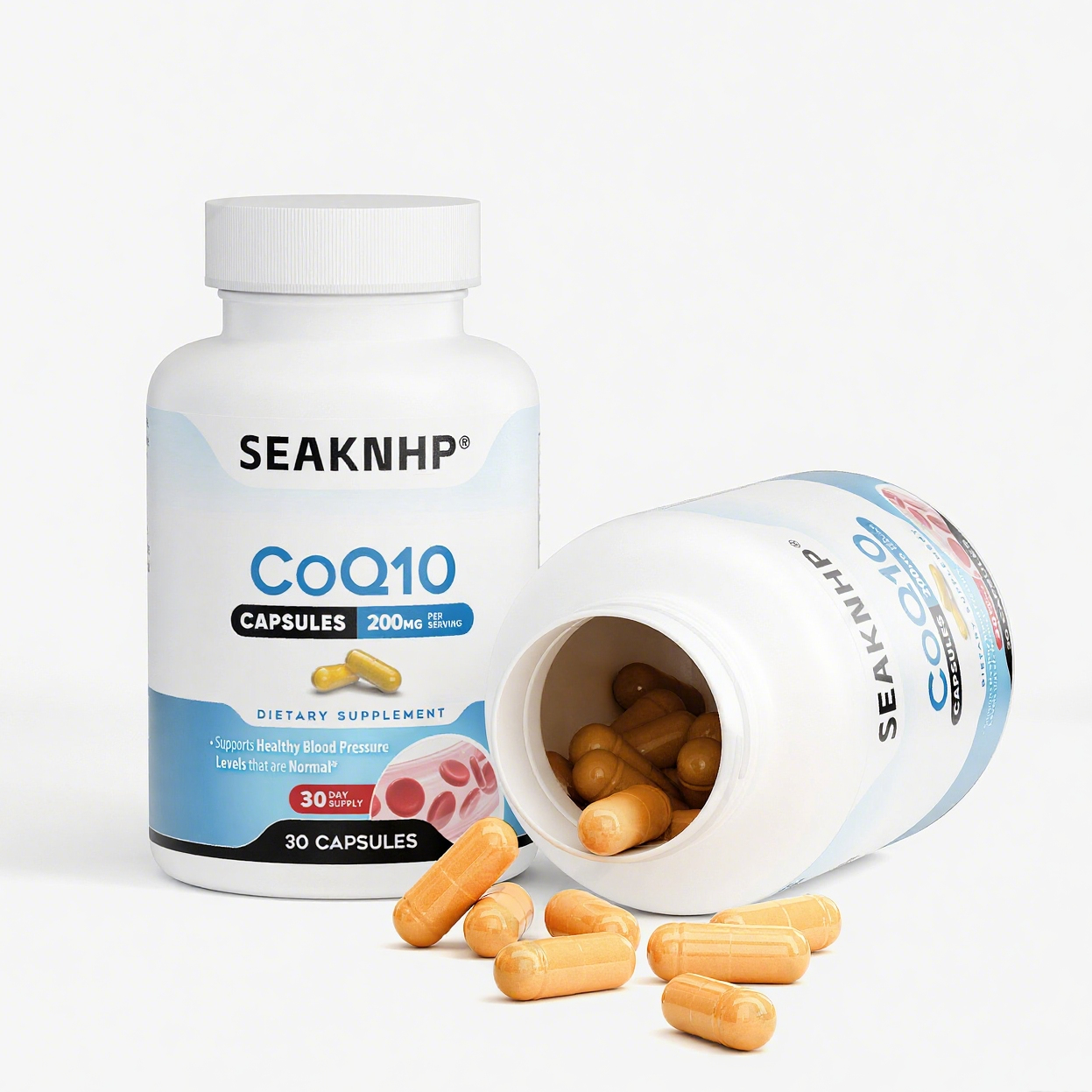 CoQ10 Supplement 30 Capsules – Heart & Muscle Support with Vegan Ubiquinone
