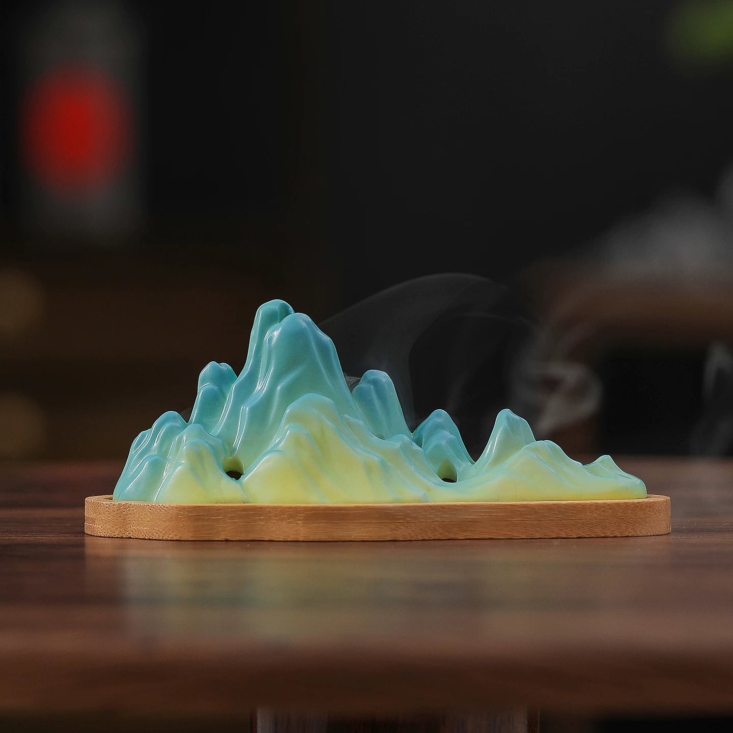 Ceramic Mountain Incense Burner – Creative Rockery Stick Incense Holder, Sandalwood & Agarwood Aromatherapy for Home Decor Ceramic Incense Burner