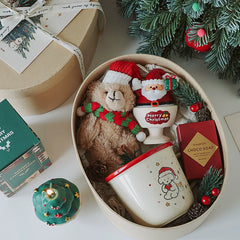 Hand-Painted Santa Claus Gypsum Candle Cup – 3 Styles, Gift Box Included, 3–4 Hour Burn Time