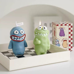 Ugly-Cute Monster Scented Candle Set – 5 Pieces, Ins-Style Kawaii Decor & Aromatherapy Gift Box