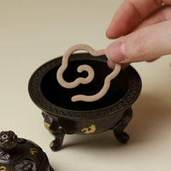 Elephant-Foot Tripod Incense Burner – Creative Ceramic Censer & Base, Holder