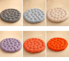 Cotton Linen Meditation Mat – Thick Foldable Floor Cushion for Yoga, Sitting, Balcony & Living Room