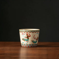 Ruyao Dunhuang Ceramic Tumbler – Large Personal Tea Cup, Premium Gift Box, 2 Styles S Style A Cup only