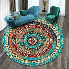 Singing Bowl Meditation Mat, New Retro Round Style for Bedroom and Home Use XL--07