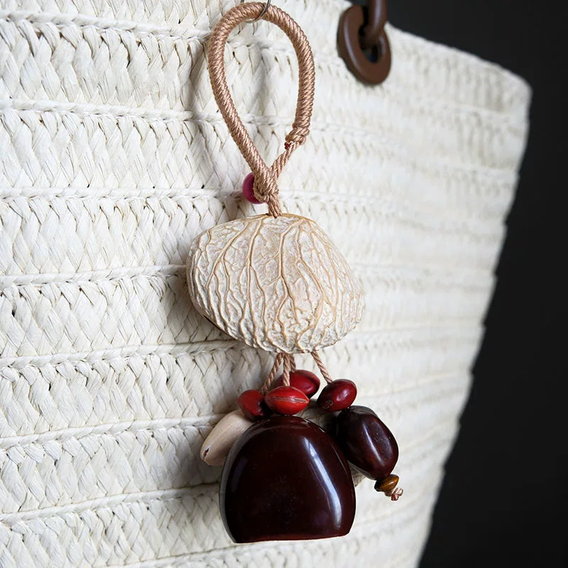 Handmade Seed Shell – Natural Fruit Shell Rattle for Sound Healing, Yoga & Meditation Stlye A