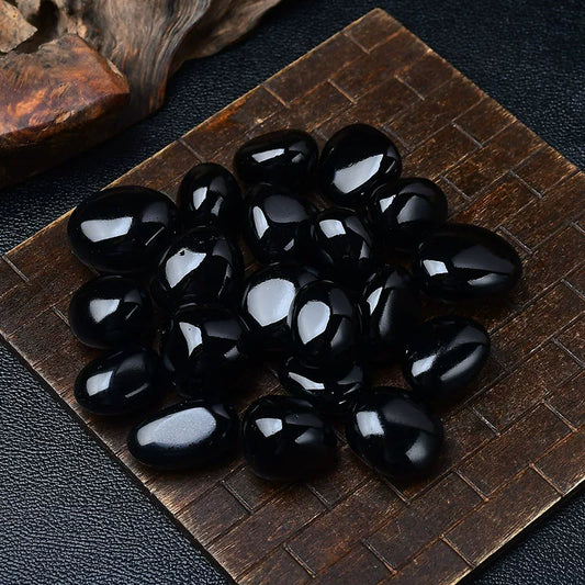 Natural Black Obsidian Rough Stones – Large Raw Volcanic Glass Chunks for Aquarium, Planter Landscaping & Specimen Decor