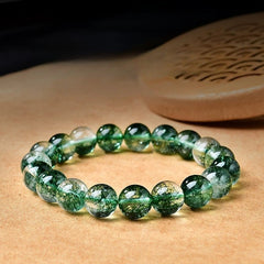 Natural Green Phantom Bracelet – Beads 6/8/10/12mm)