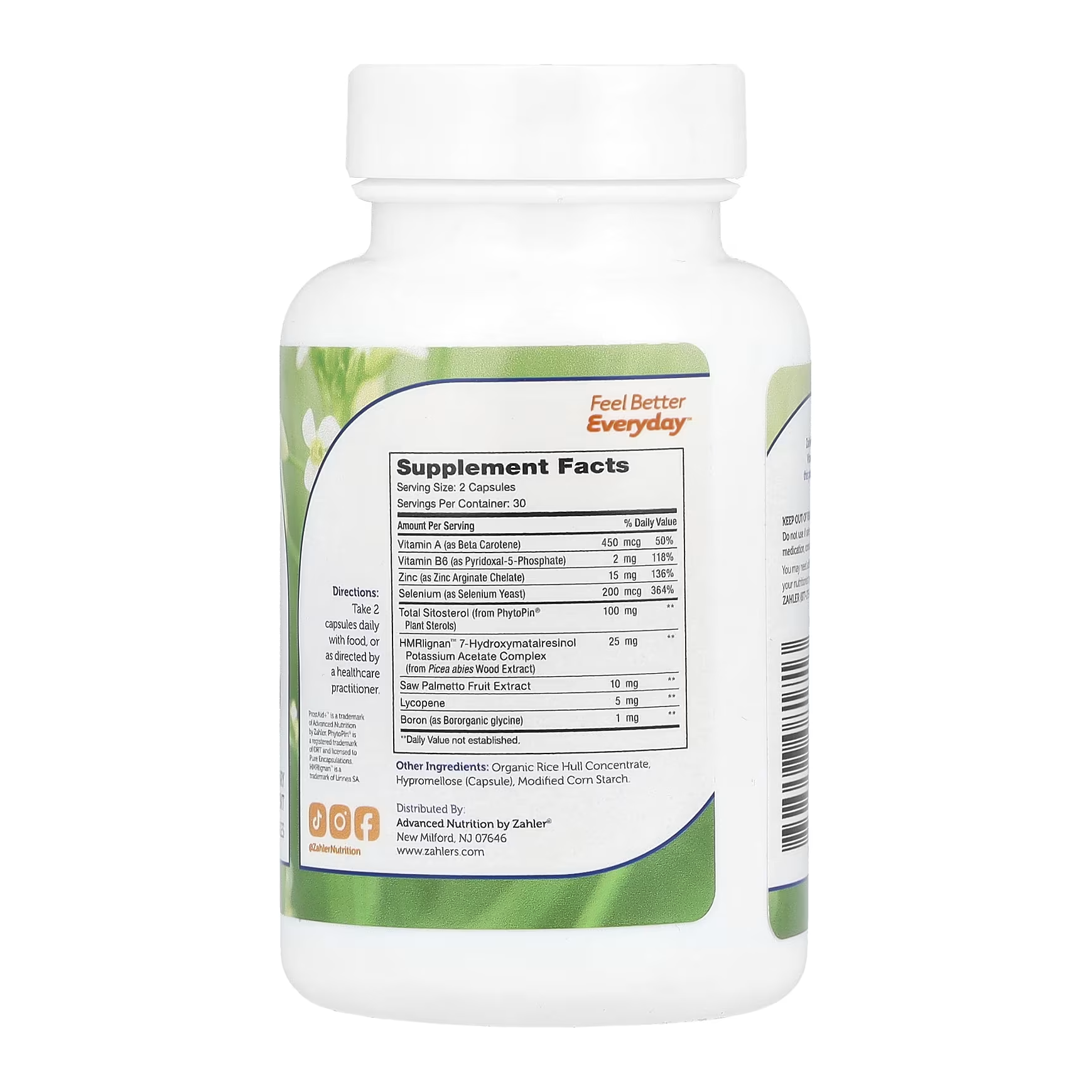 Zahler, ProstAid+™, Prostate Support Formula, 60 Capsules