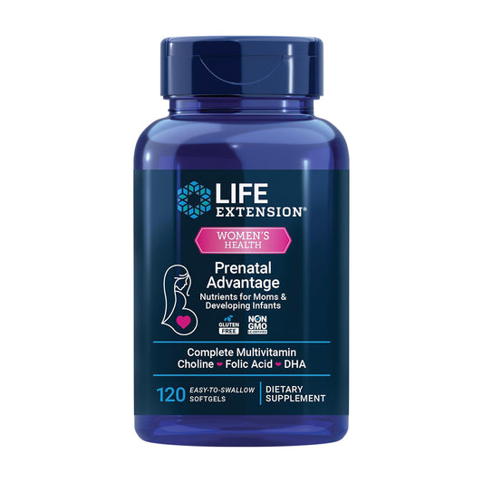 Life Extension Prenatal Advantage, Women’s multivitamin, Baby Support, 120 softgels